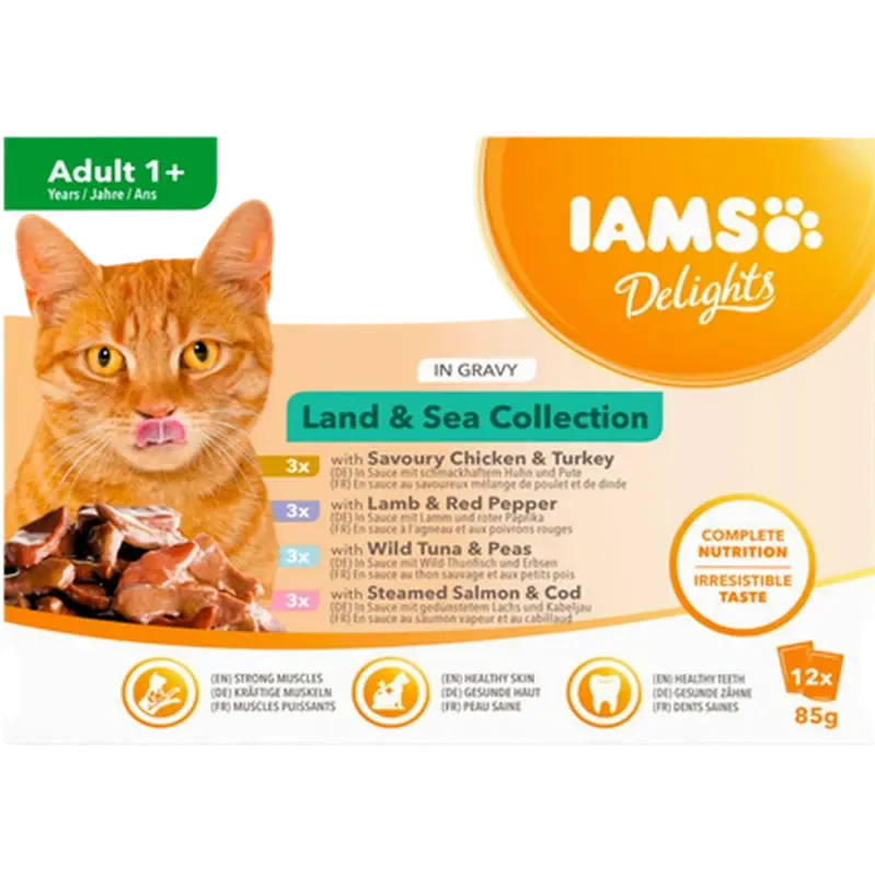 Iams Delights Multipack Land & Sea Gravy