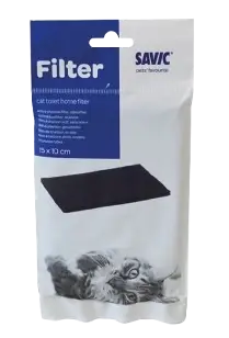 Savic Filter Cat Toilet Home Svart 15x10cm
