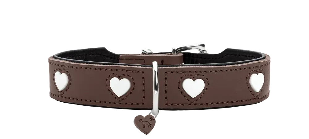 Hunter Collar Love Cowleather brown/black