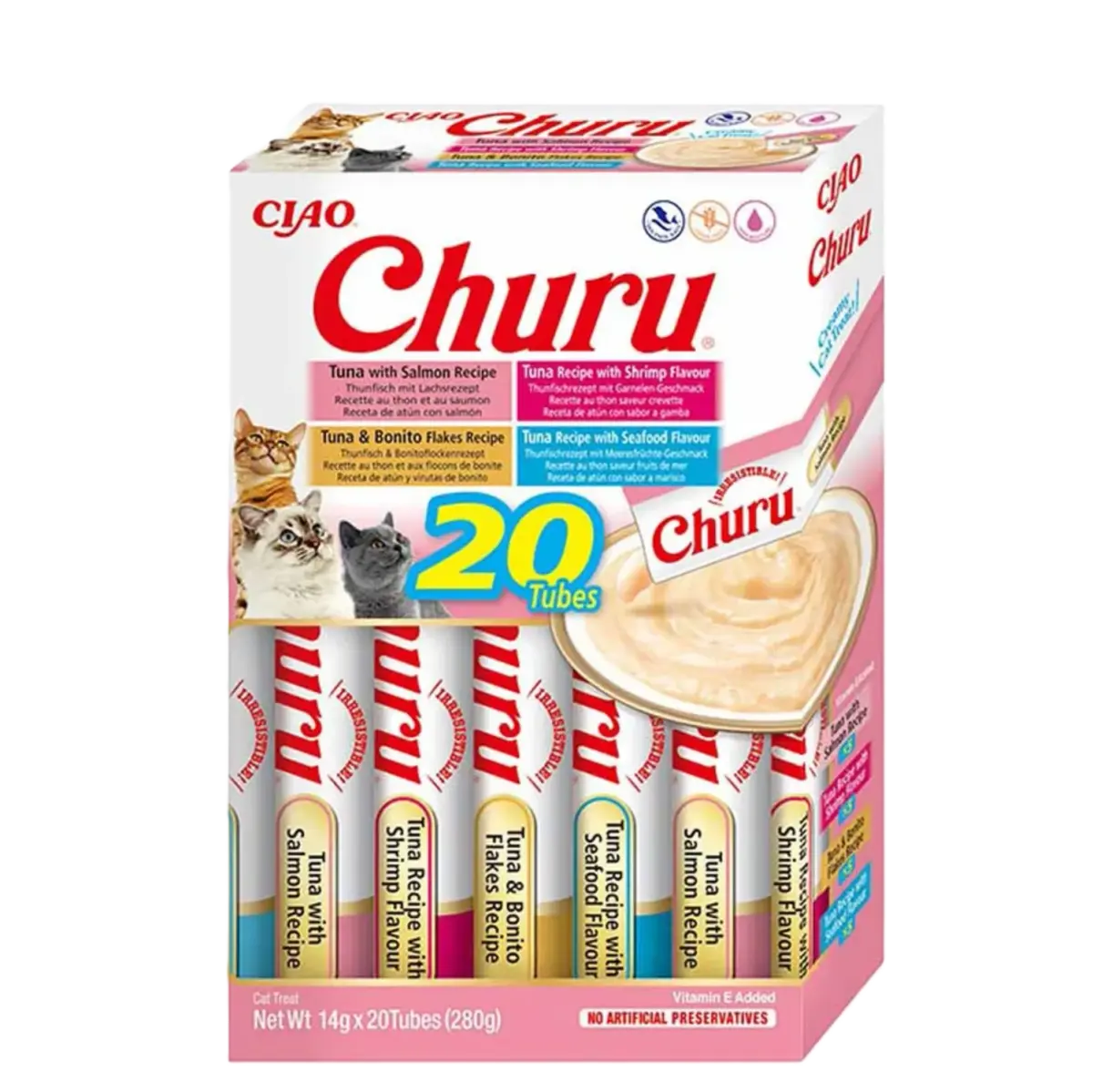 Churu 20-pakning med sjømatvarianter