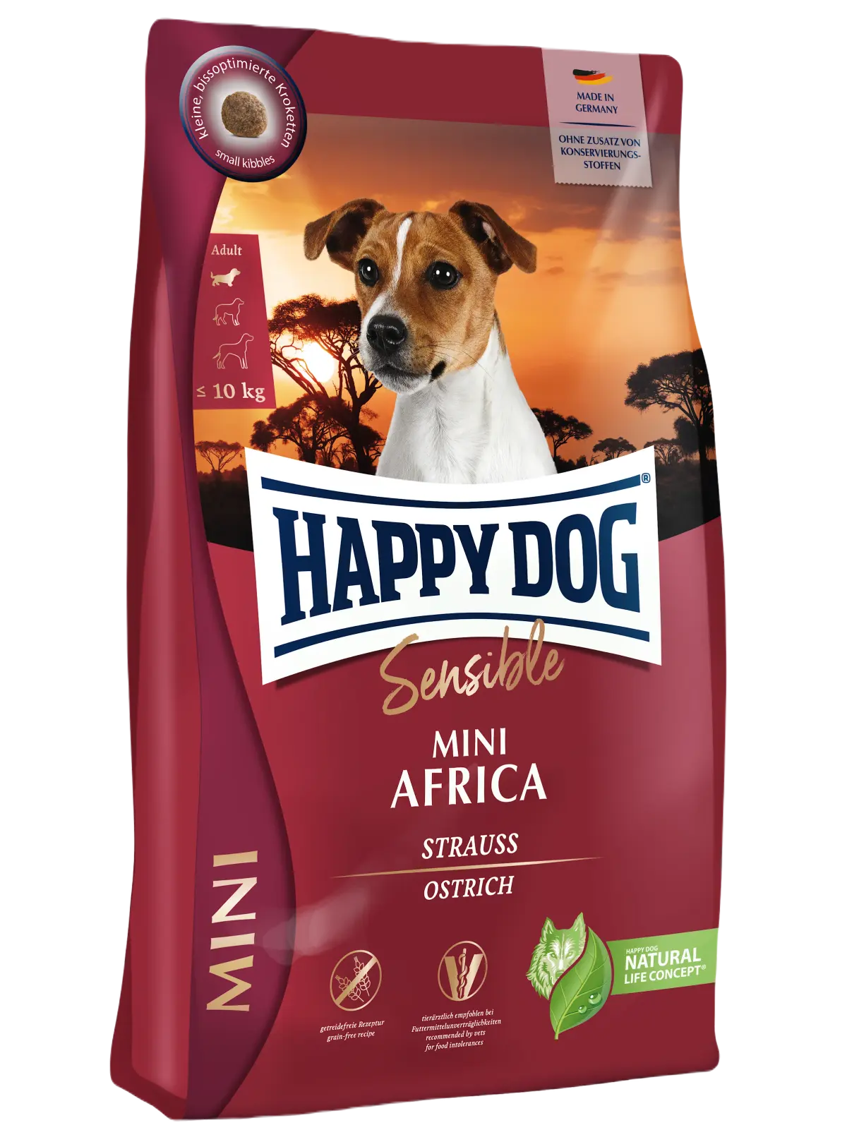 Happy Dog Supreme Sensi Mini Africa GrainFree Ostrich & Potato 4kg
