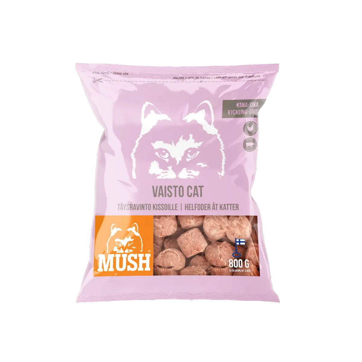 Mush Vaisto Cat Kylling-Svin
