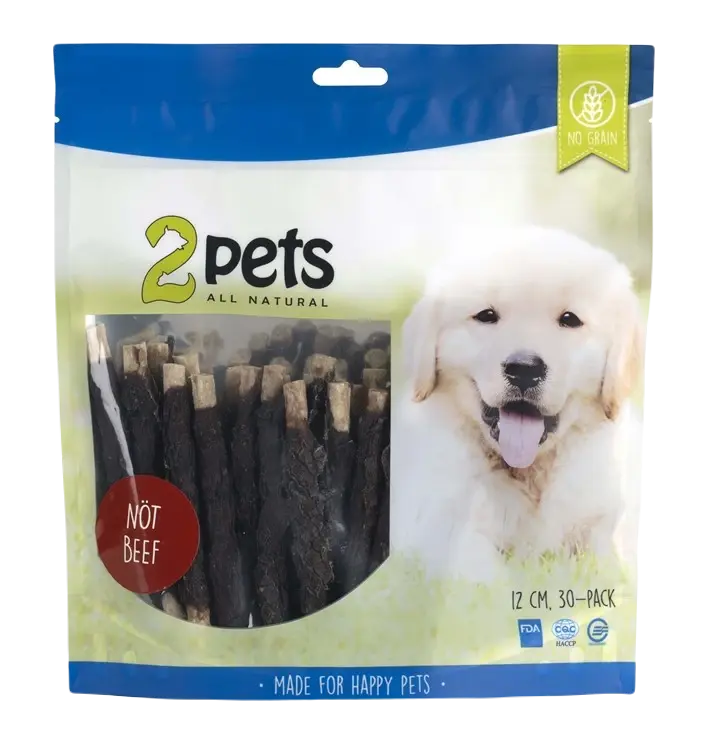 2pets Tyggepinne kjøttdeig 12 cm 30-pakning 400g