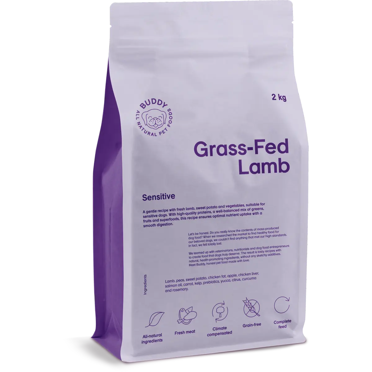 Buddy Pet Foods Lamm oppdrettet på gress