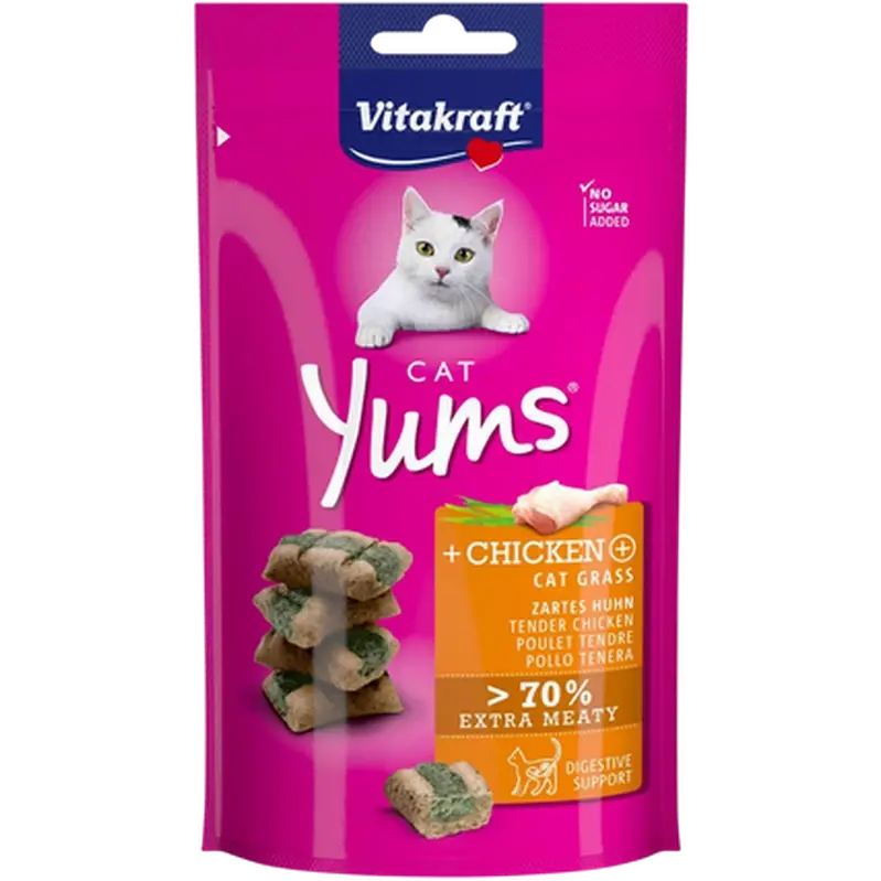 Vitakraft Cat-Yums Kylling & Kattegress