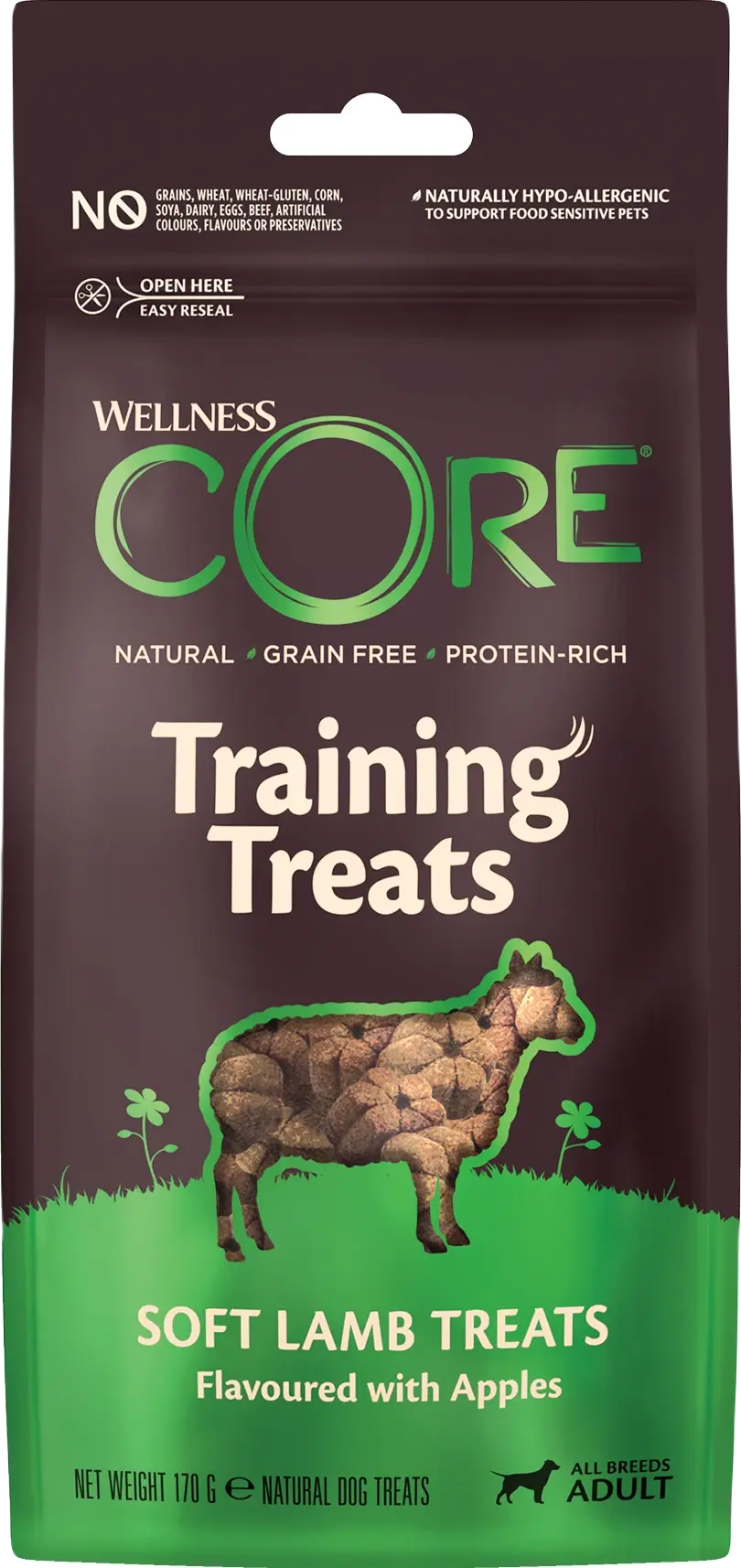 CORE Petfood Dog Training Treats Adult All Breed Lamm & Epler Soft 170 g