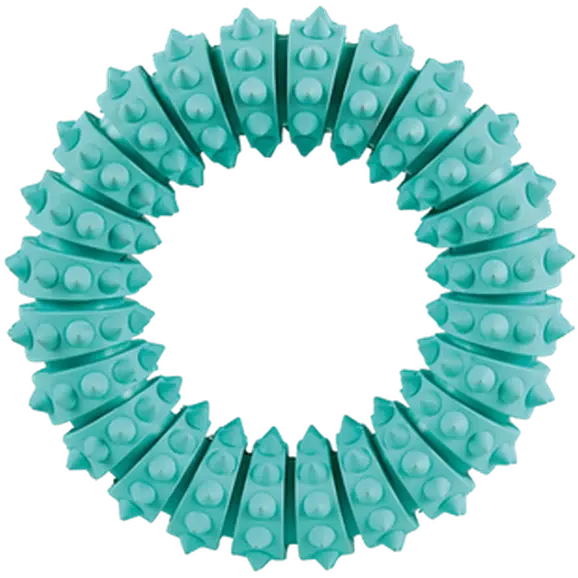 Trixie Denta Fun Mintfresh Ring - naturgummi grønn 12 cm