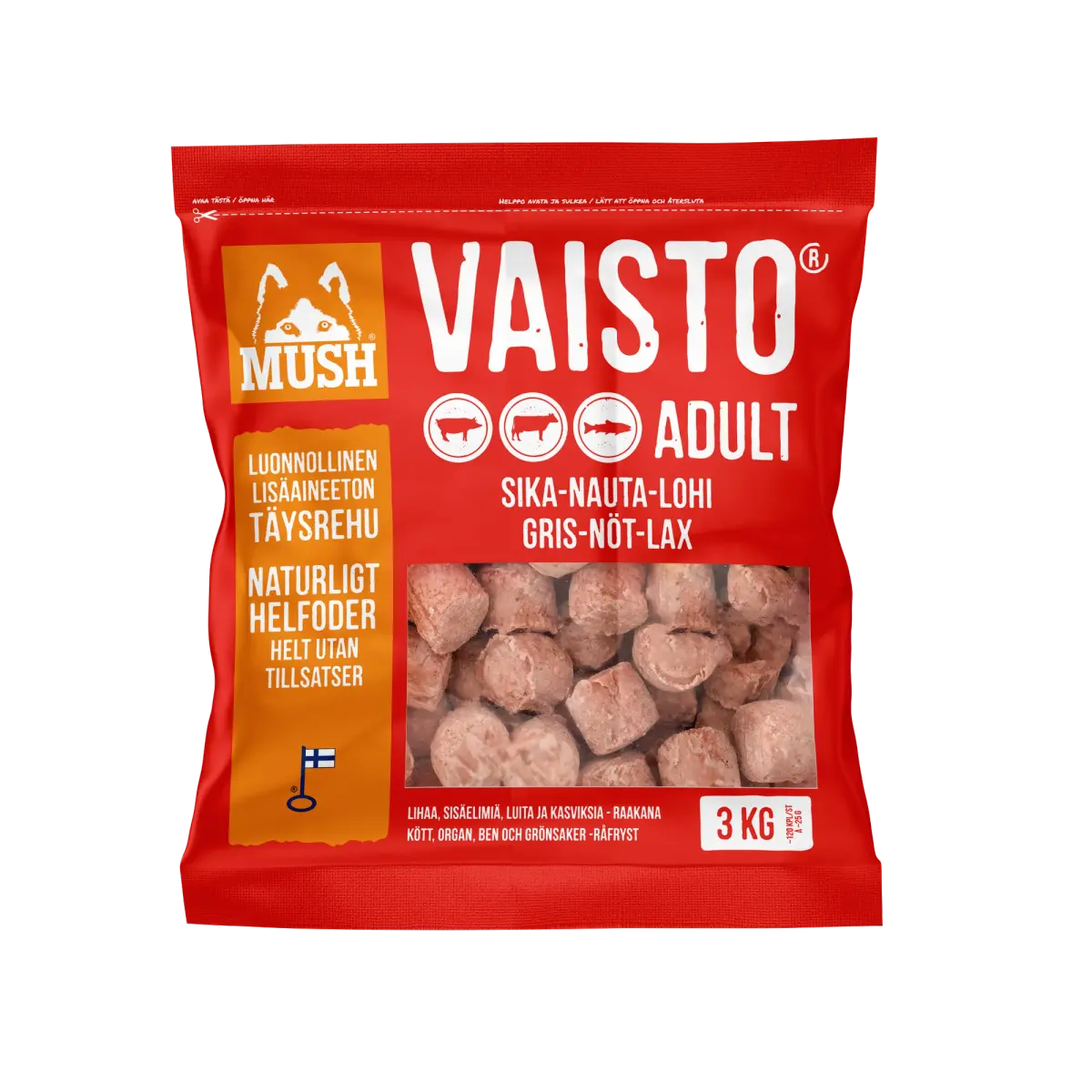 Mush Vaisto Gris-Nöt-Lax - Block