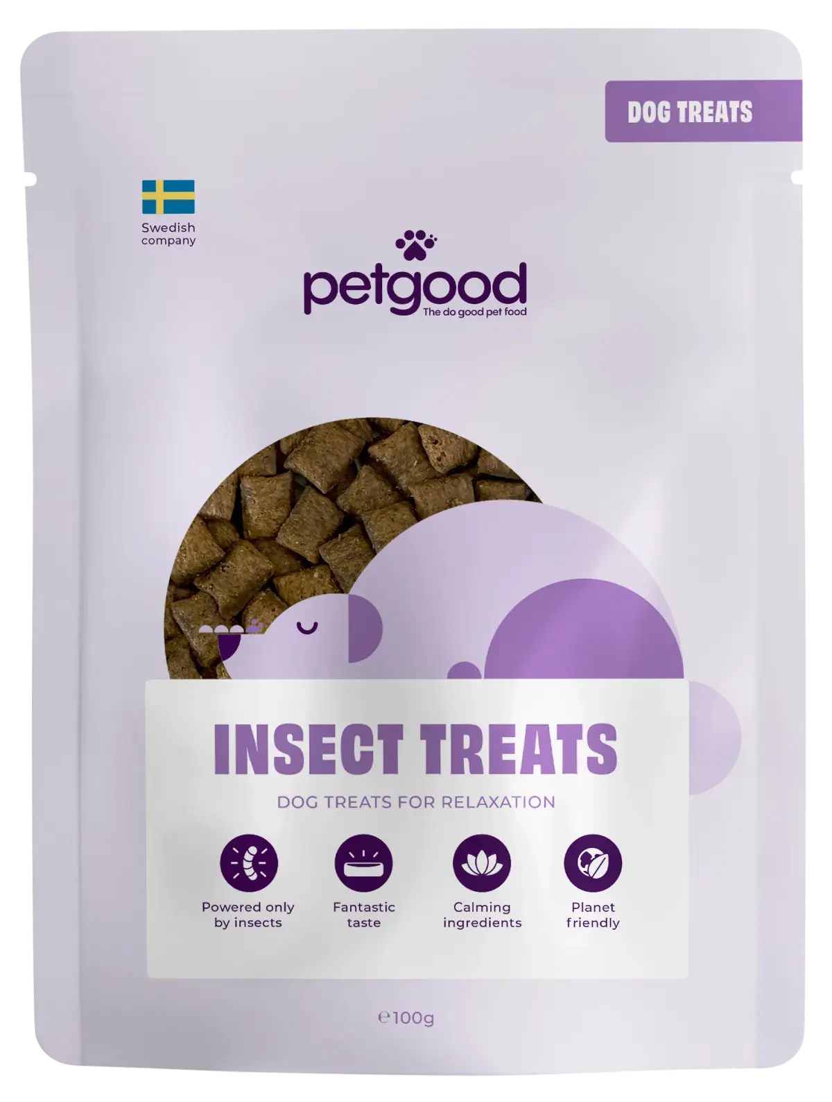 Petgood slappe av/duftende hundegodbiter 100 g