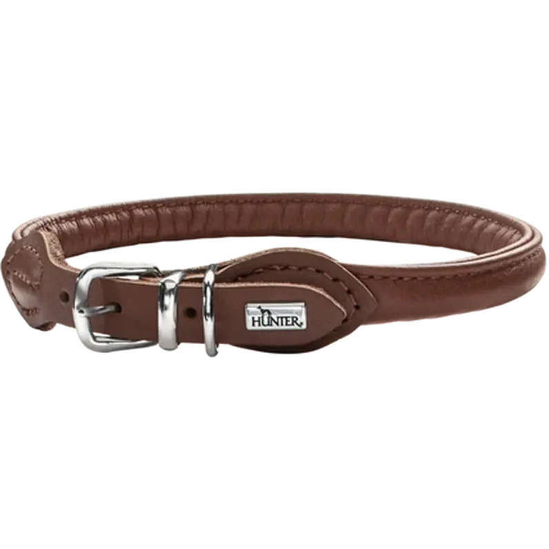 Hunter Hundhalsband Round & Soft Brun