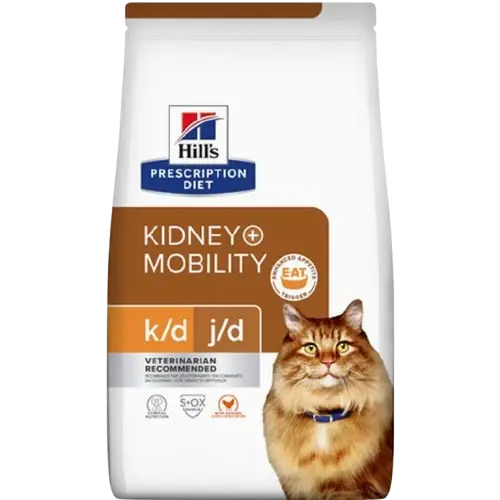 Hill's Prescription Diet Feline k/d + j/d Kidney + Mobility - Dry Cat Food