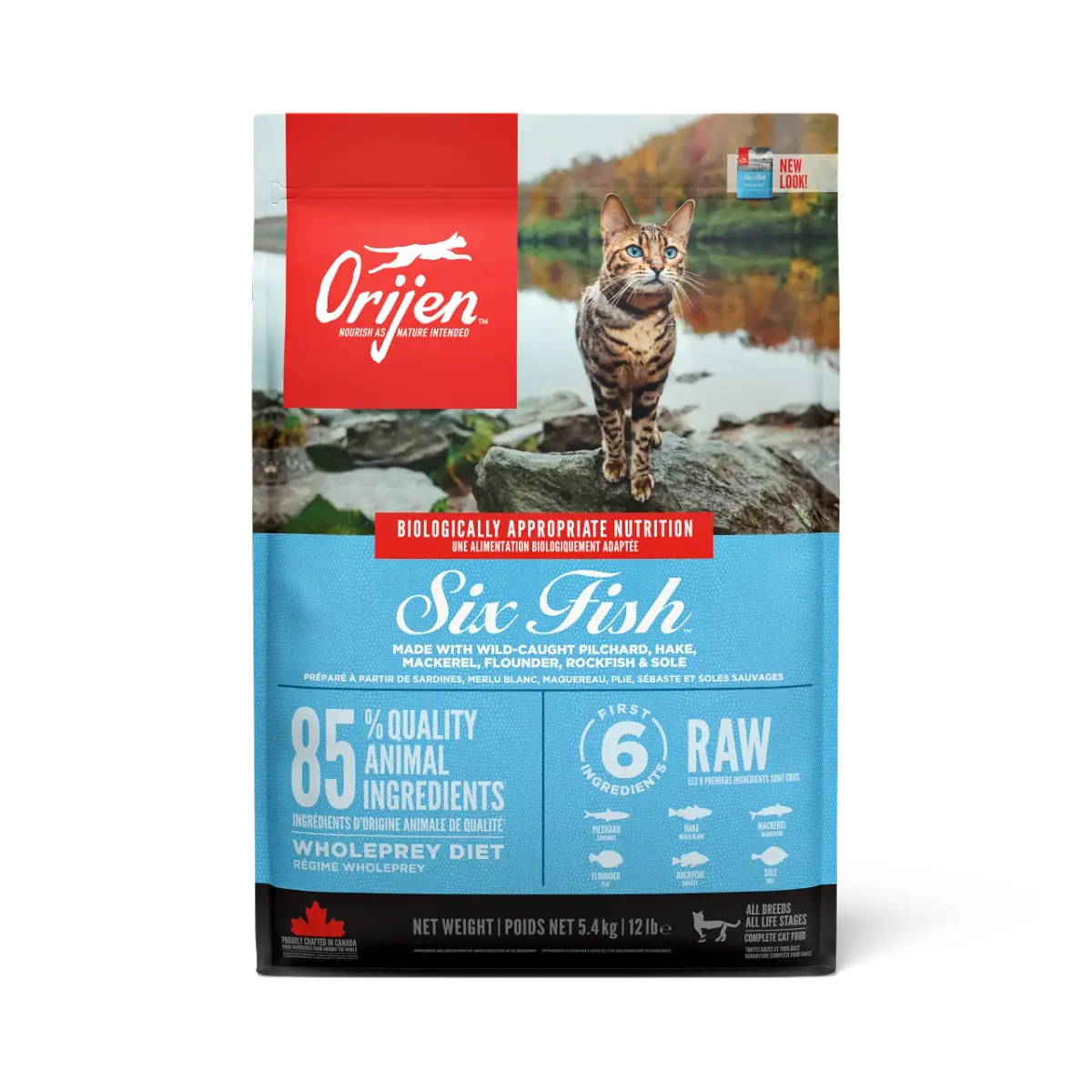 Orijen Cat Six Fish Grain Free - Dry Cat Food