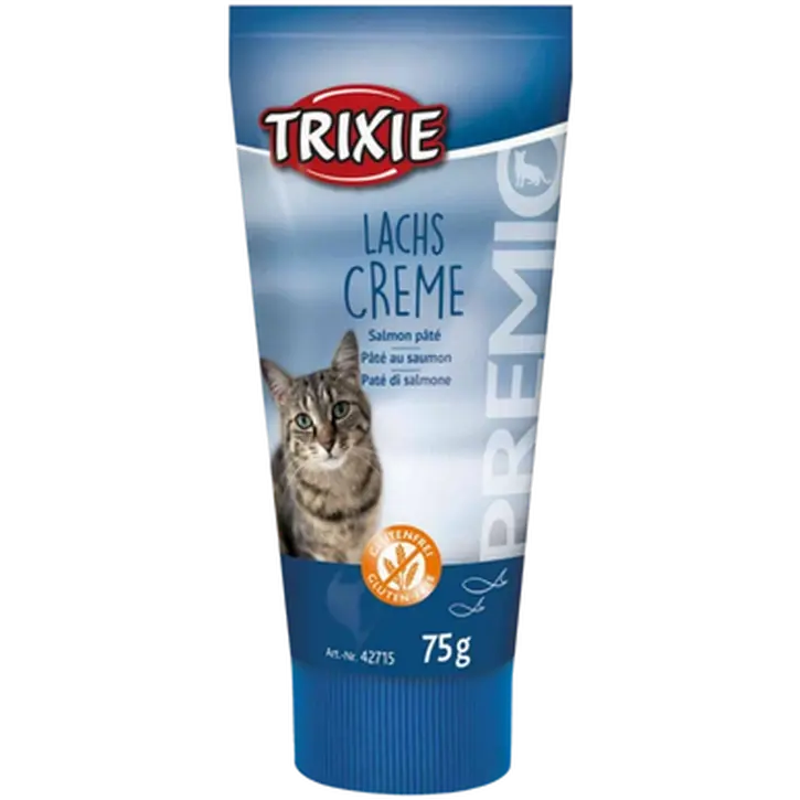 Trixie Premio Cat Laksepaté - Kattegodbit i tube Blå 75g