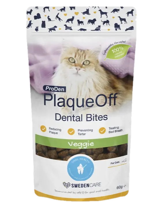 Swedencare ProDen PlaqueOff Dental Bites katt 60 g