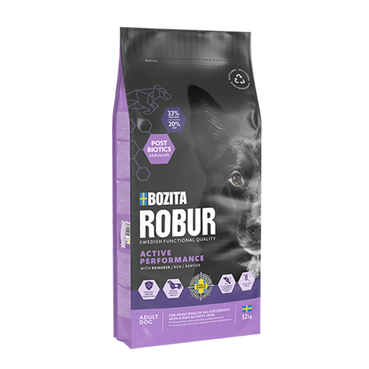 Bozita Robur Adult Active Performance Reinsdyr 12 kg