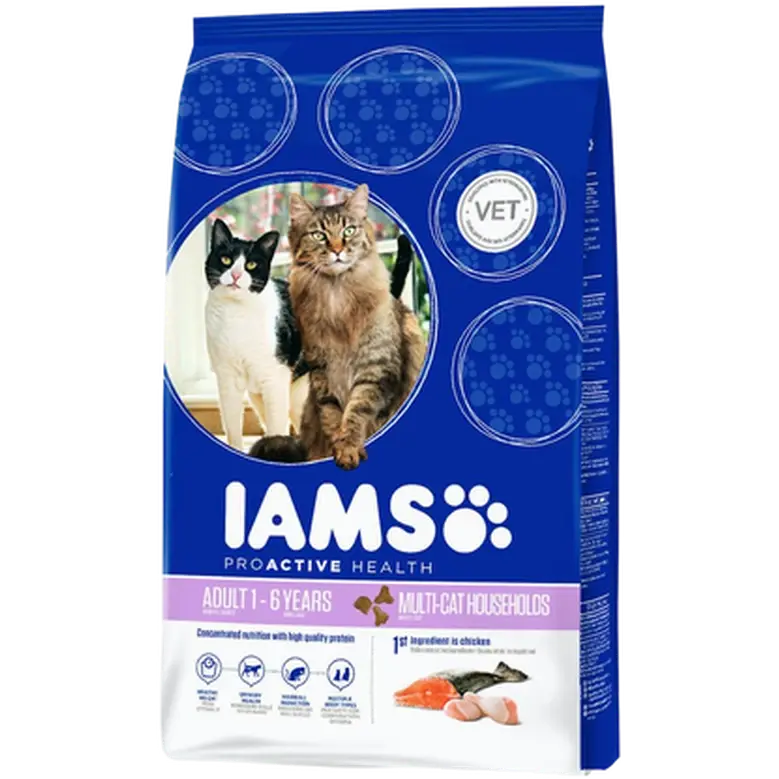 Iams Multi-Cat Norwegian Salmon & Chicken Blue 15 kg