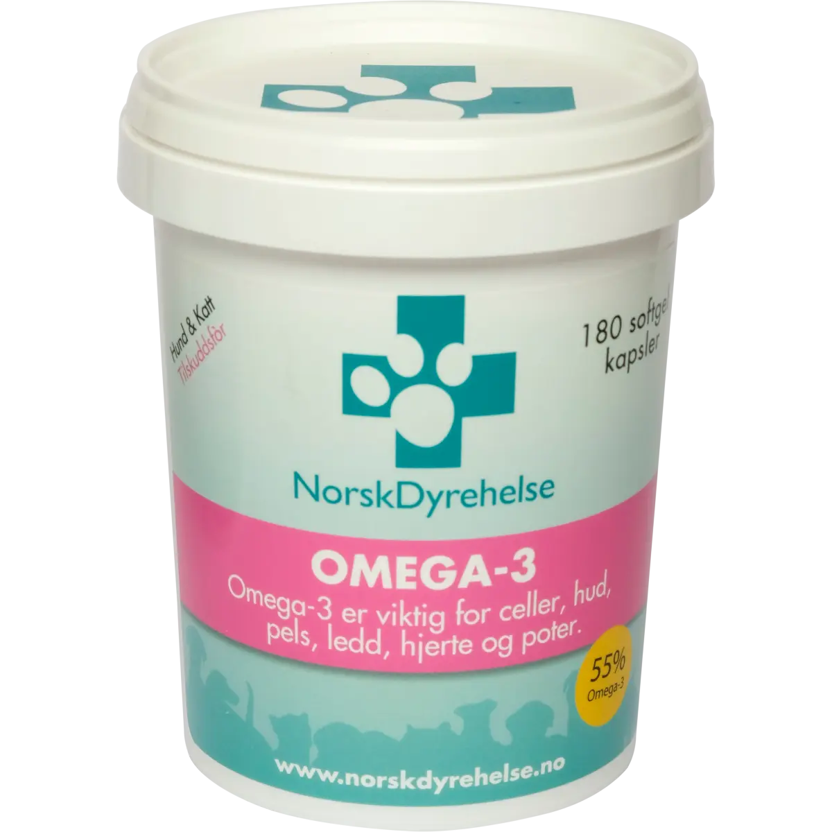 Norsk Dyrehelse Norsk Dyrehelse Omega-3 180 softgel 180 ml
