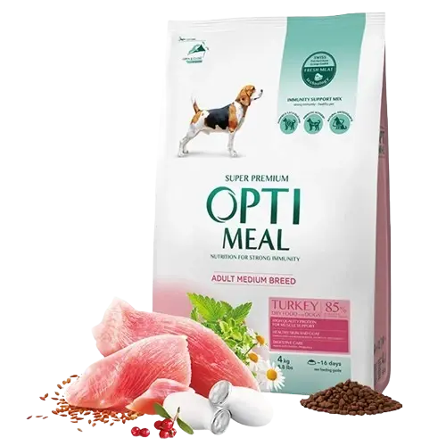 Optimeal Optimeal Adult & Senior Medium Digestive Care Turkey 4kg