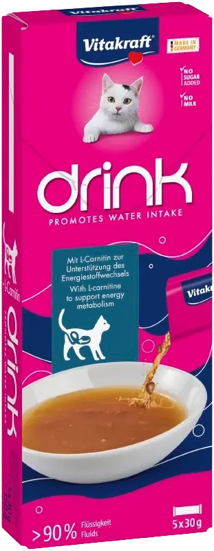 Vitakraft Drink Laksesmak + L-karnitin 5x30g