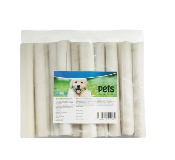 2pets Sleperulle hvit 12,5 cm/15 mm 10-pakning