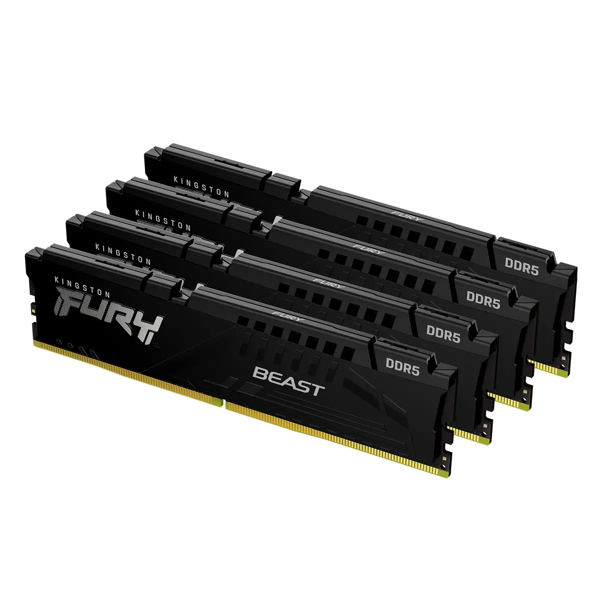 Kingston Fury Beast 128GB (4x32GB) / 5200MHz / DDR5 / CL40 / KF552C40BBK4-128
