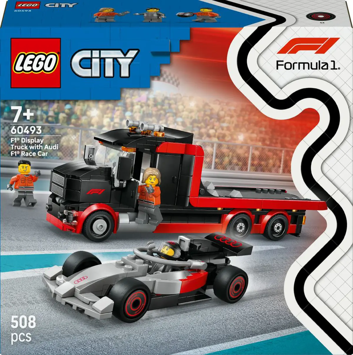 LEGO City F1-trailer med Audi F1-racerbil 60493