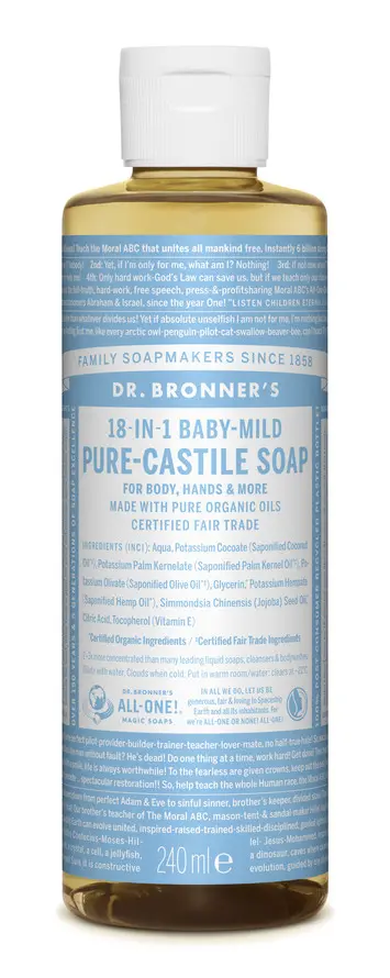 Dr. Bronner's Baby Unscented Liquid Soap 475 ml