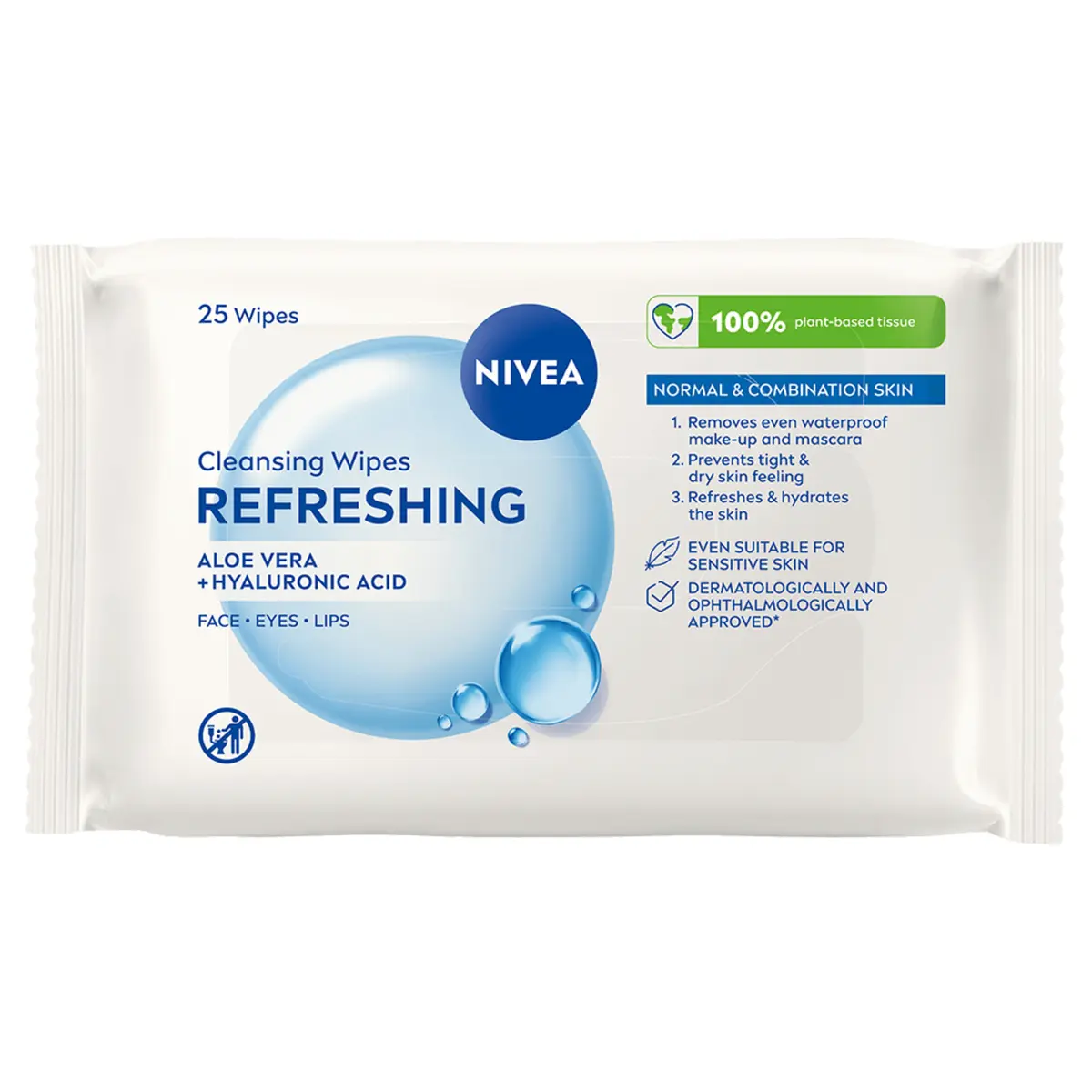 NIVEA Refreshing Cleansing Wipes 25 pcs