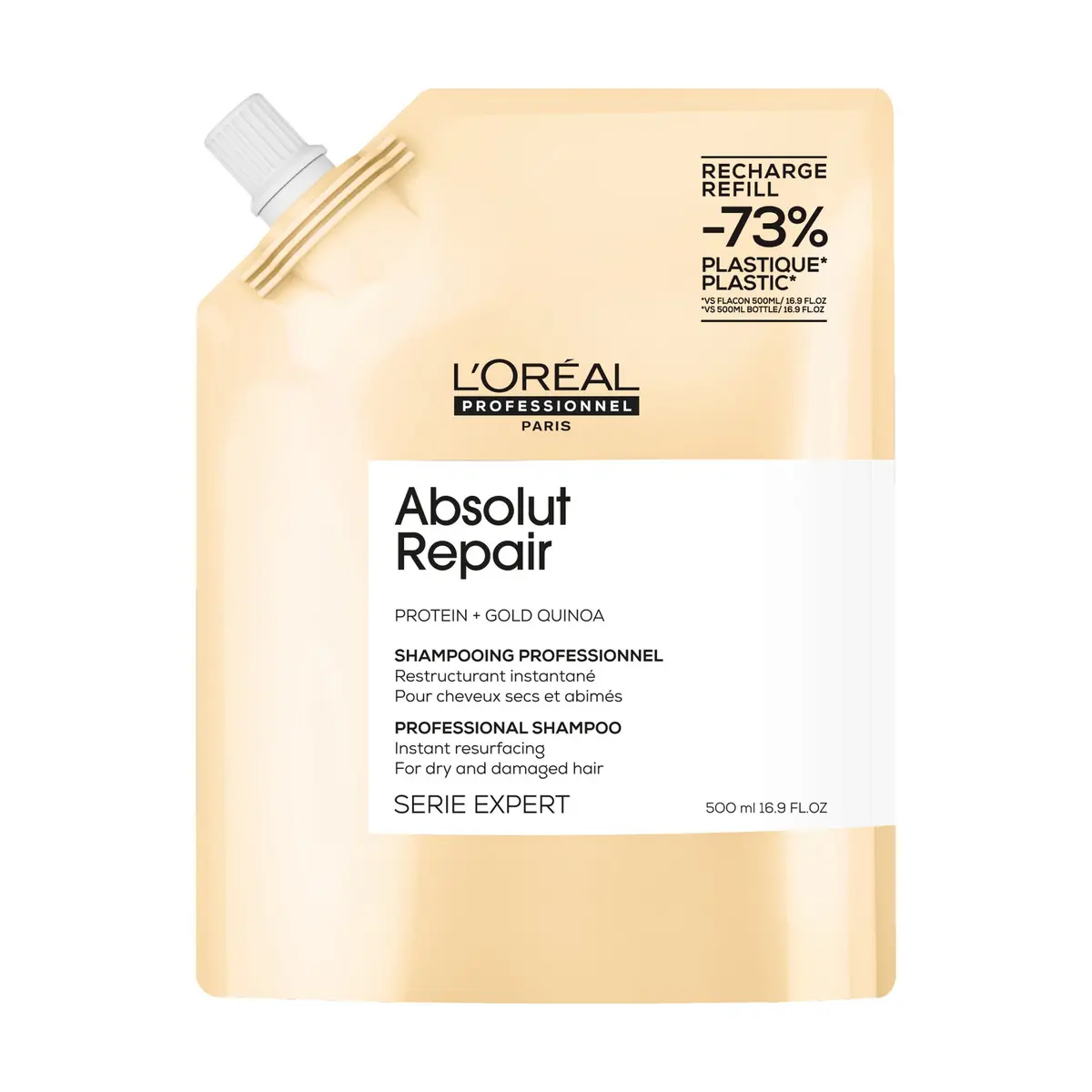 L'Oréal Professionnel Absolut Repair Gold Shampoo 500 ml, Refill