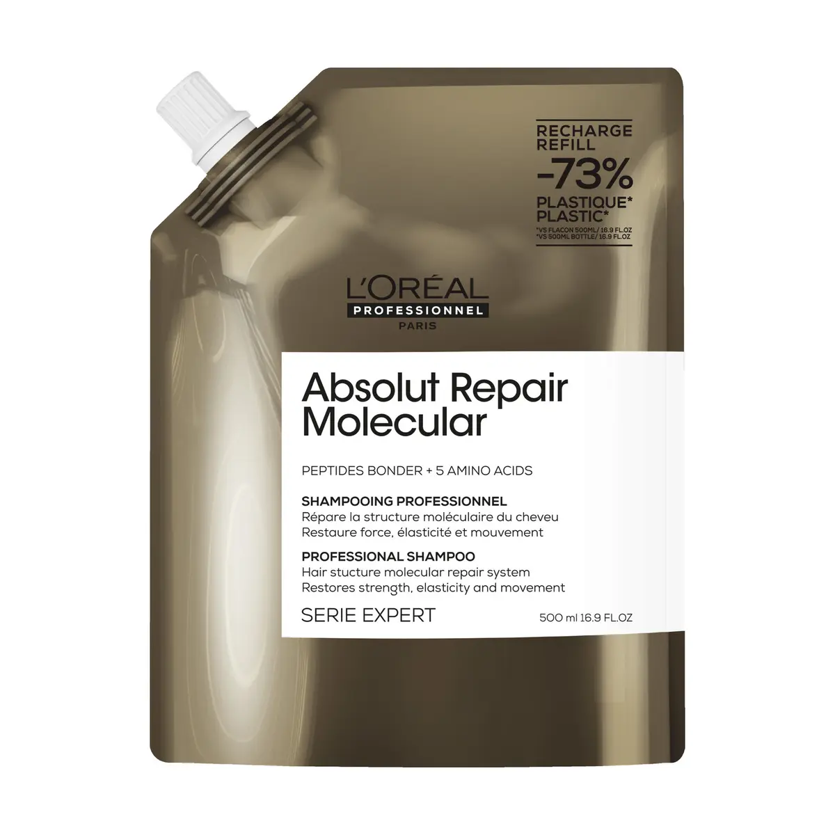 L'Oréal Professionnel Absolut Repair Molecular Shampoo 500 ml, Refill