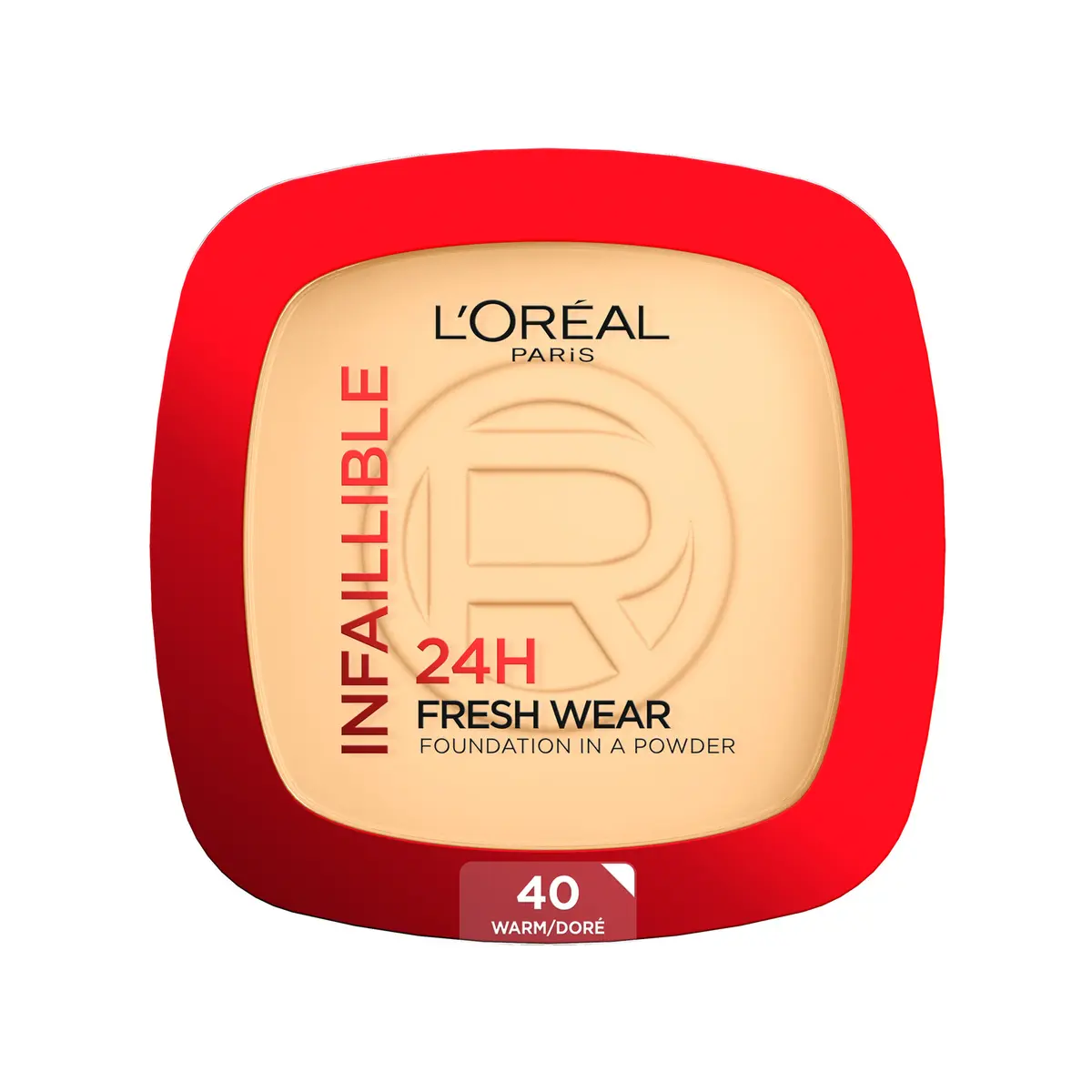 L'Oréal Paris Infaillible 24H Fresh Wear Foundation in a Powder 40 Warm Undertone