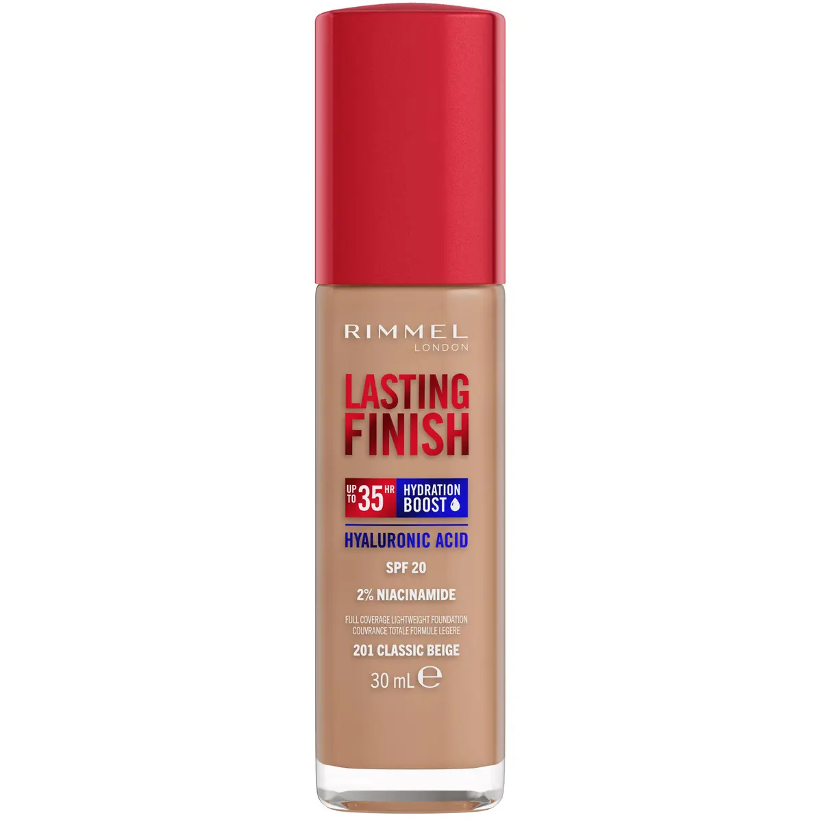 Rimmel Lasting Finish 35H Hydration Boost Hydrating Foundation SPF20 Classic Beige