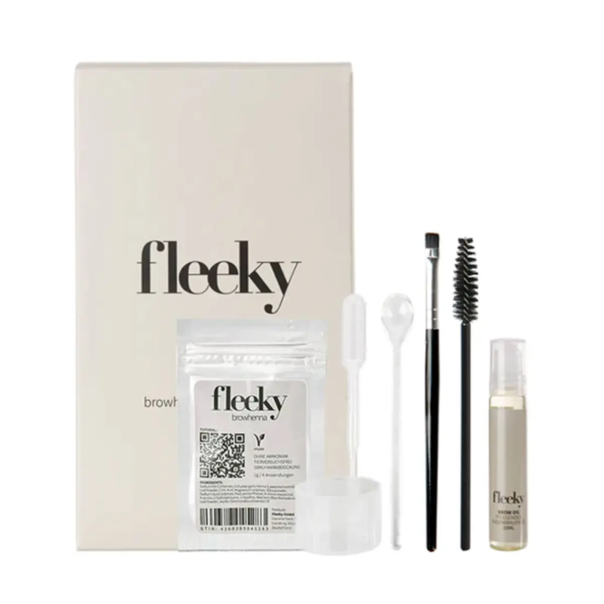 fleeky Browhenna Mini Kit Medium Brown