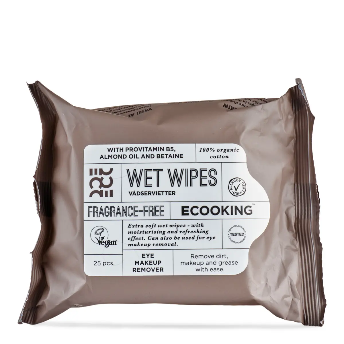 Ecooking Wet Wipes Fragrance Free 25 pcs