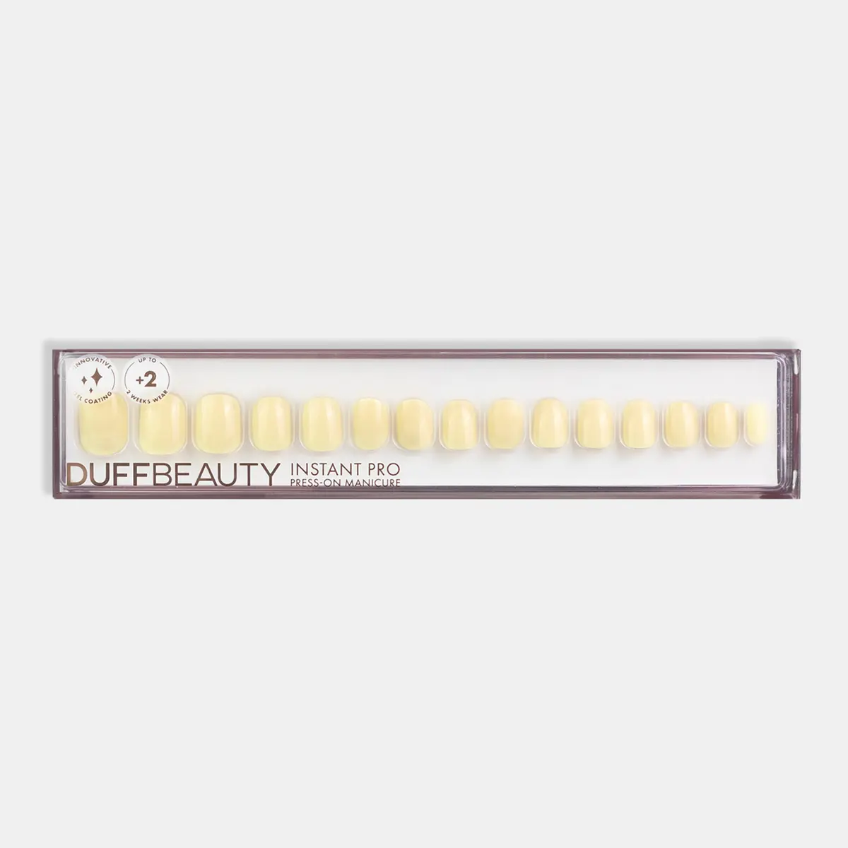 DUFFBEAUTY Butter Yellow Short Squoval 30 pcs