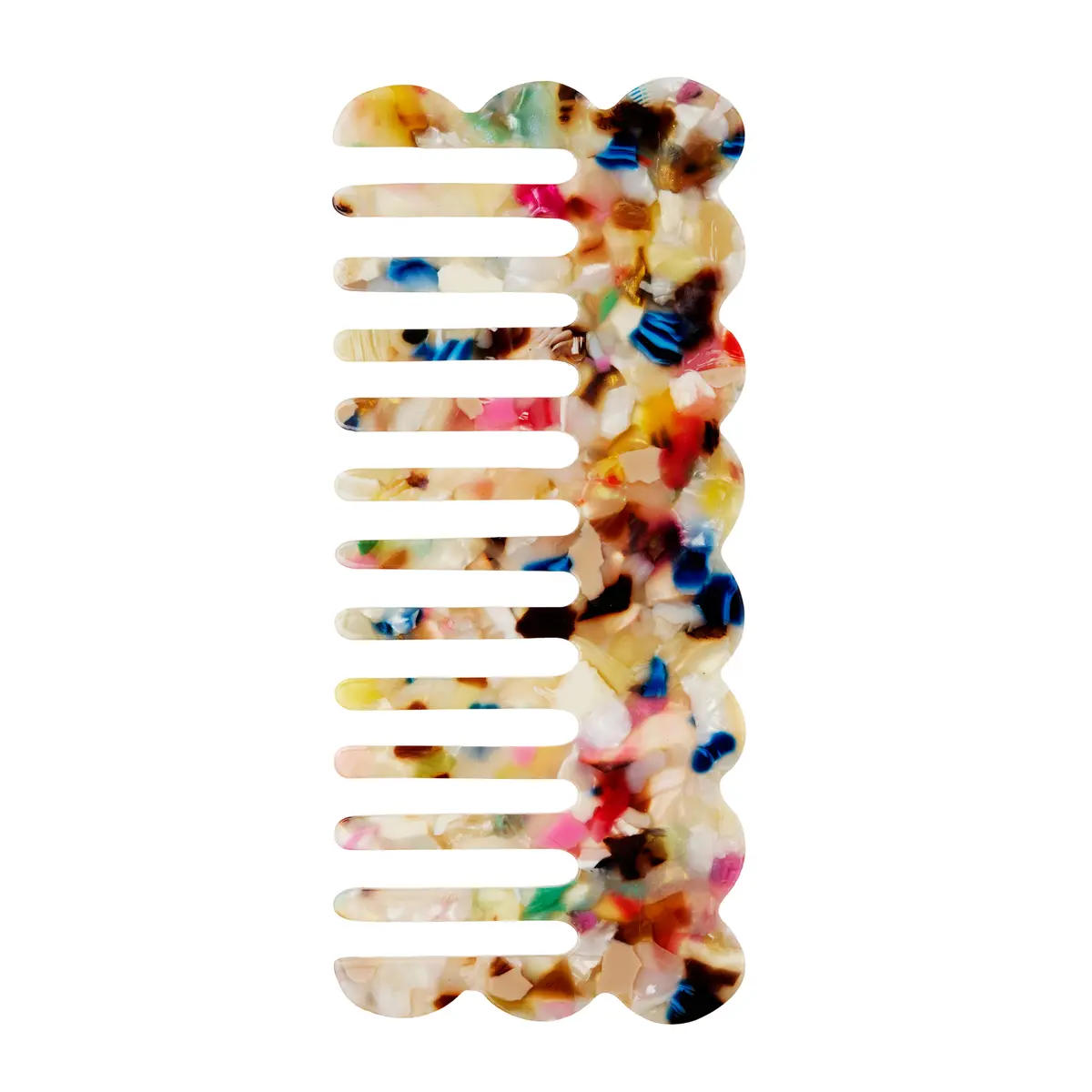 KICKS Beauty Detangling Comb Confetti Marbled