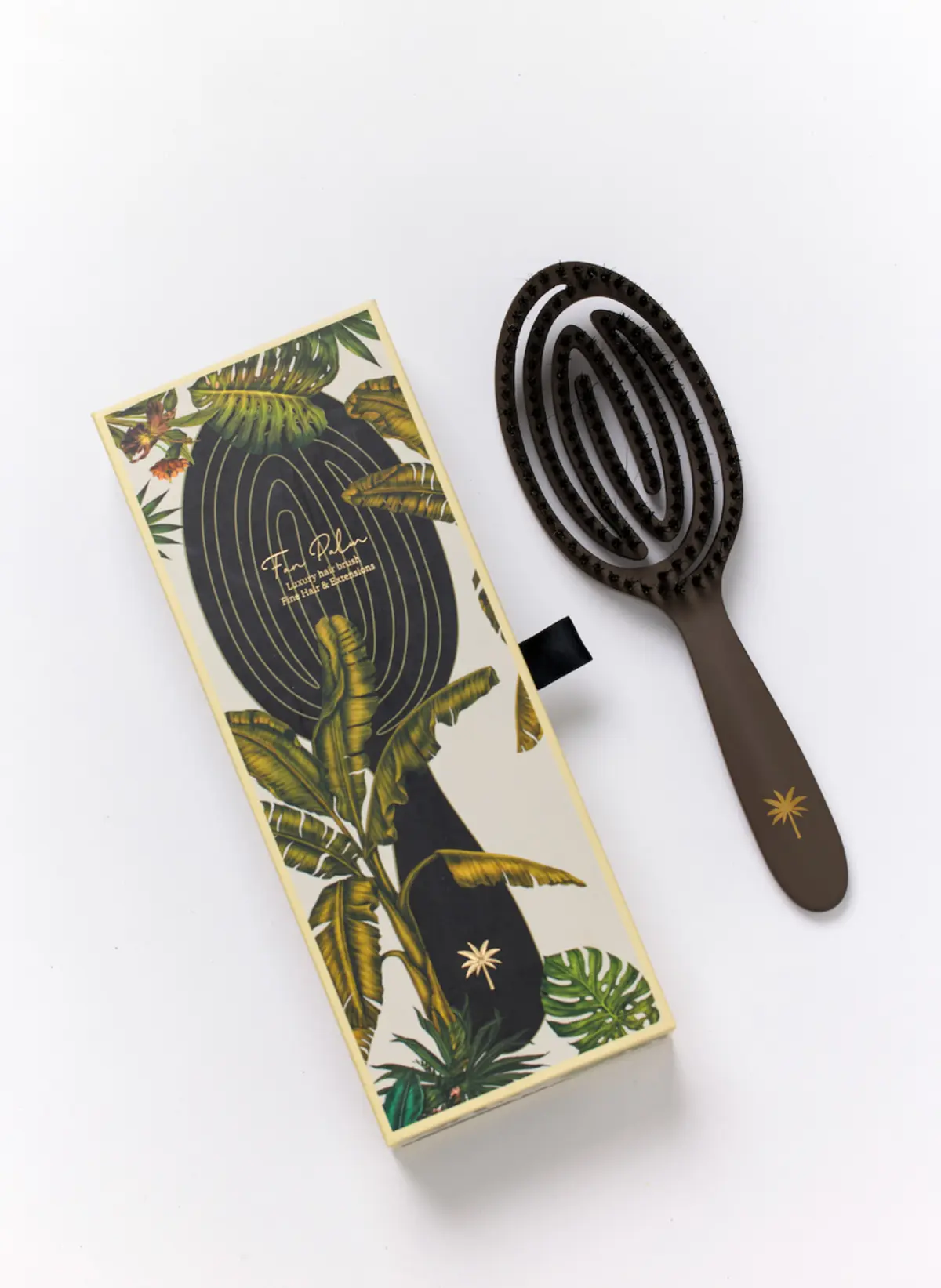 Fan Palm Extension/Fine Hair Brush Large Coco