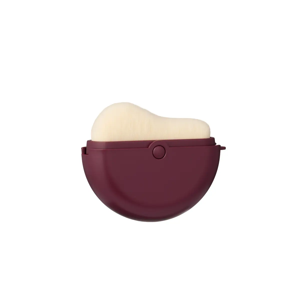 KICKS Beauty Compact Makeup Brush Burgundy