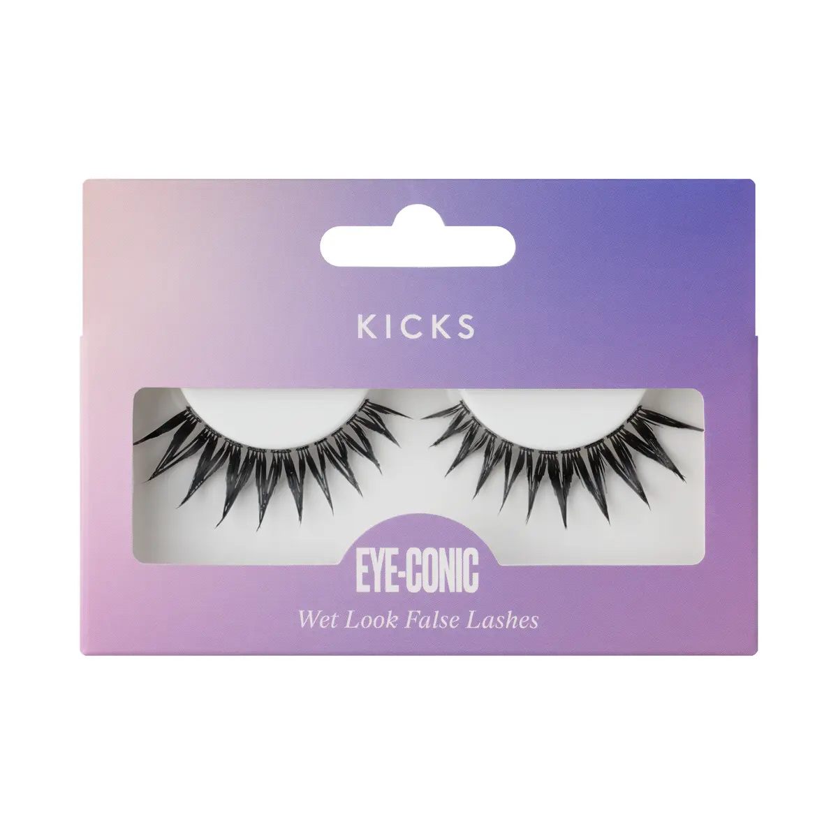 KICKS Beauty Eye-Conic - Wet Look False Lashes Black