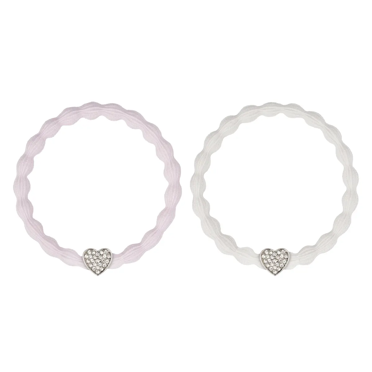 KICKS Beauty Bubble Hair Tie Pink and White Mix 2 pcs