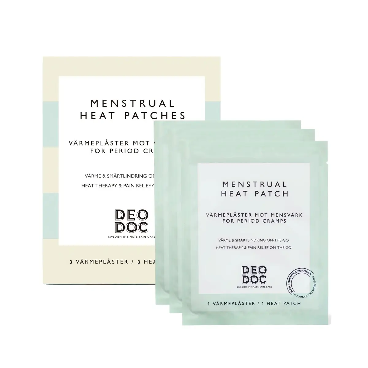 DeoDoc Menstrual Heat Patches 3 stk.