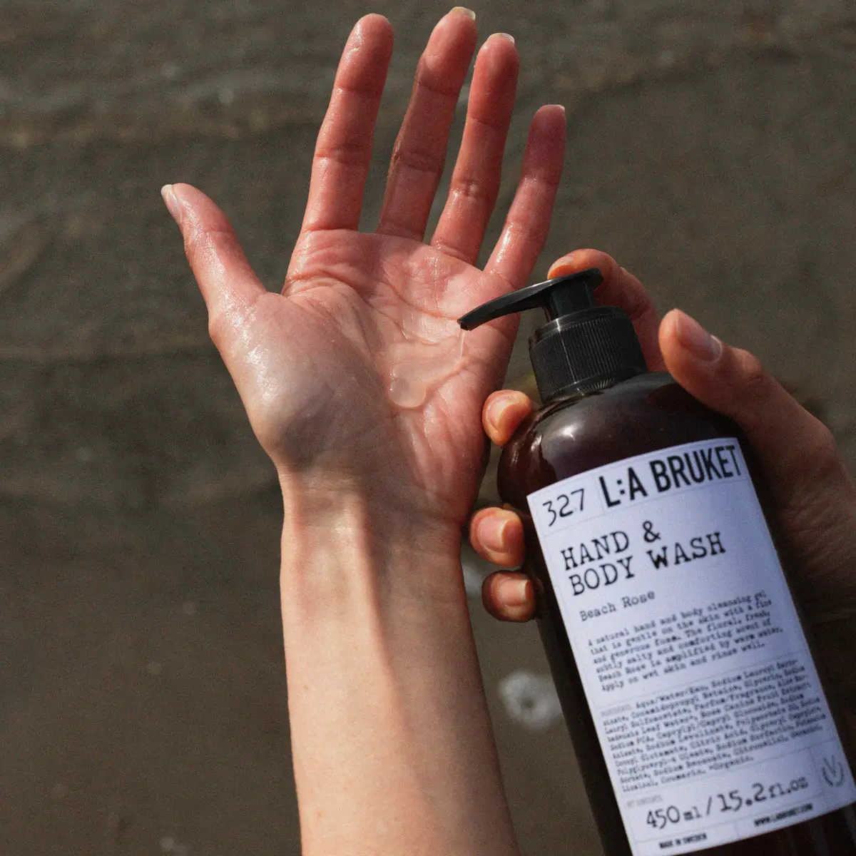 L:A BRUKET 327 Hand & Body Wash Beach Rose 240 ml