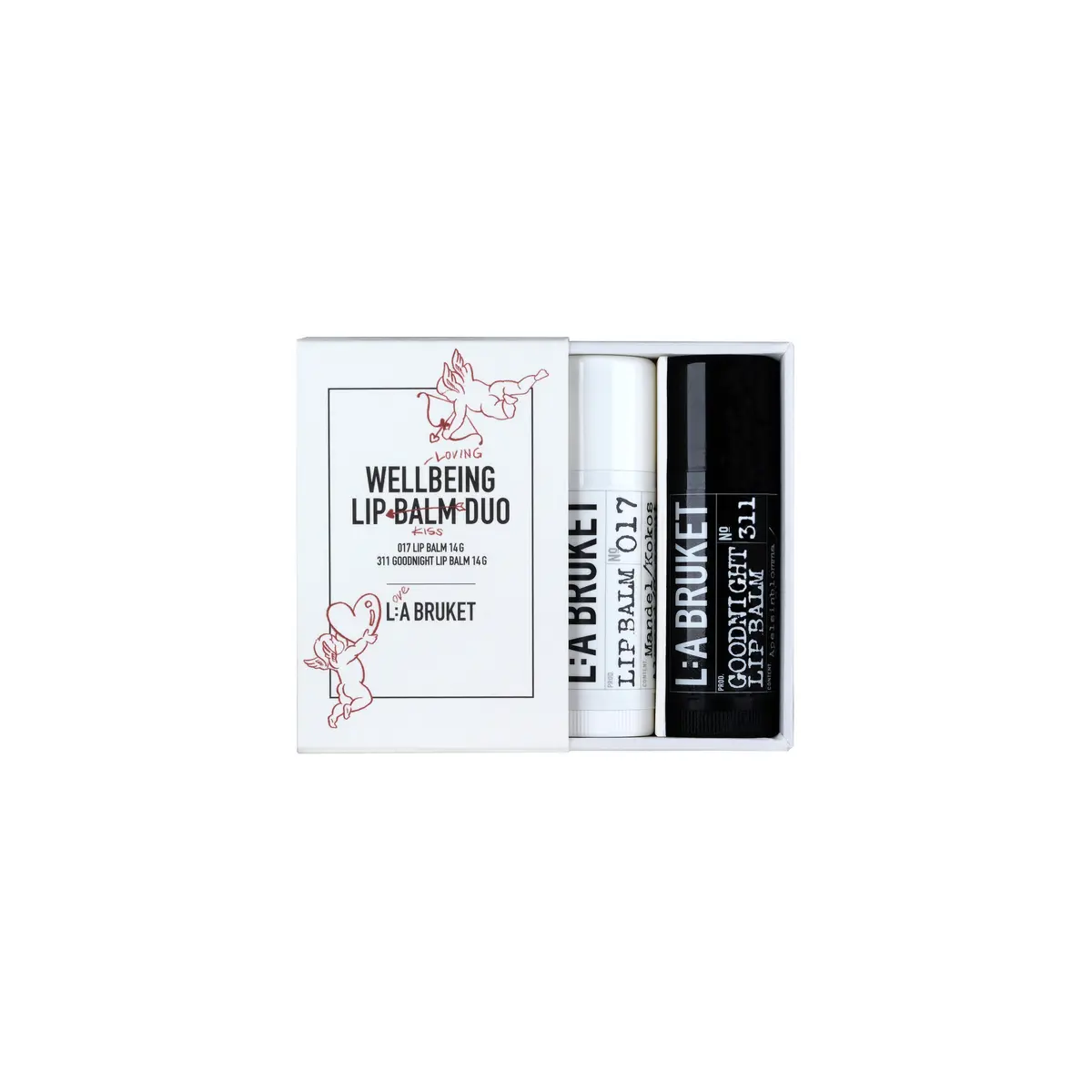 L:A BRUKET Valentine Gift Box Limited Edition A Bruket Lip Balm
