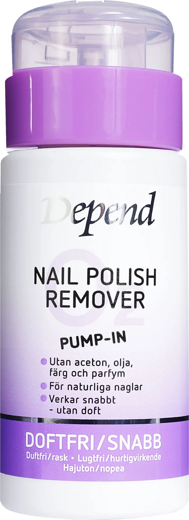 Depend O2 Pump-In Nail Polish Remover 125 ml