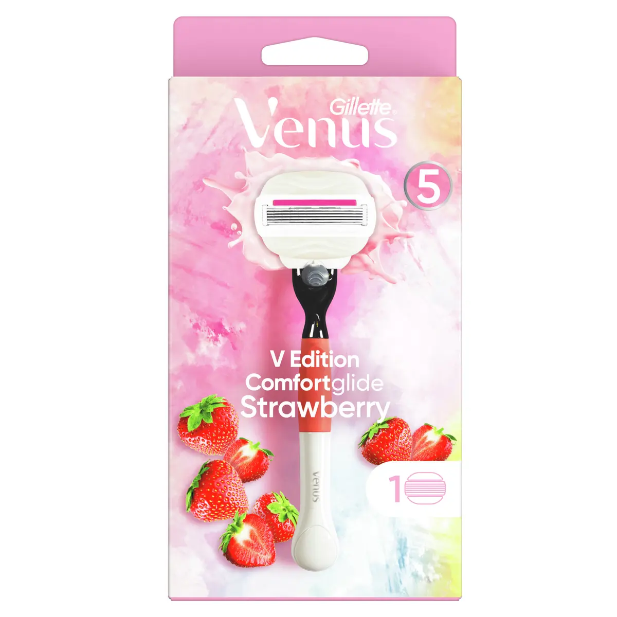 Gillette Comfortglide Strawberry V Edition Razor