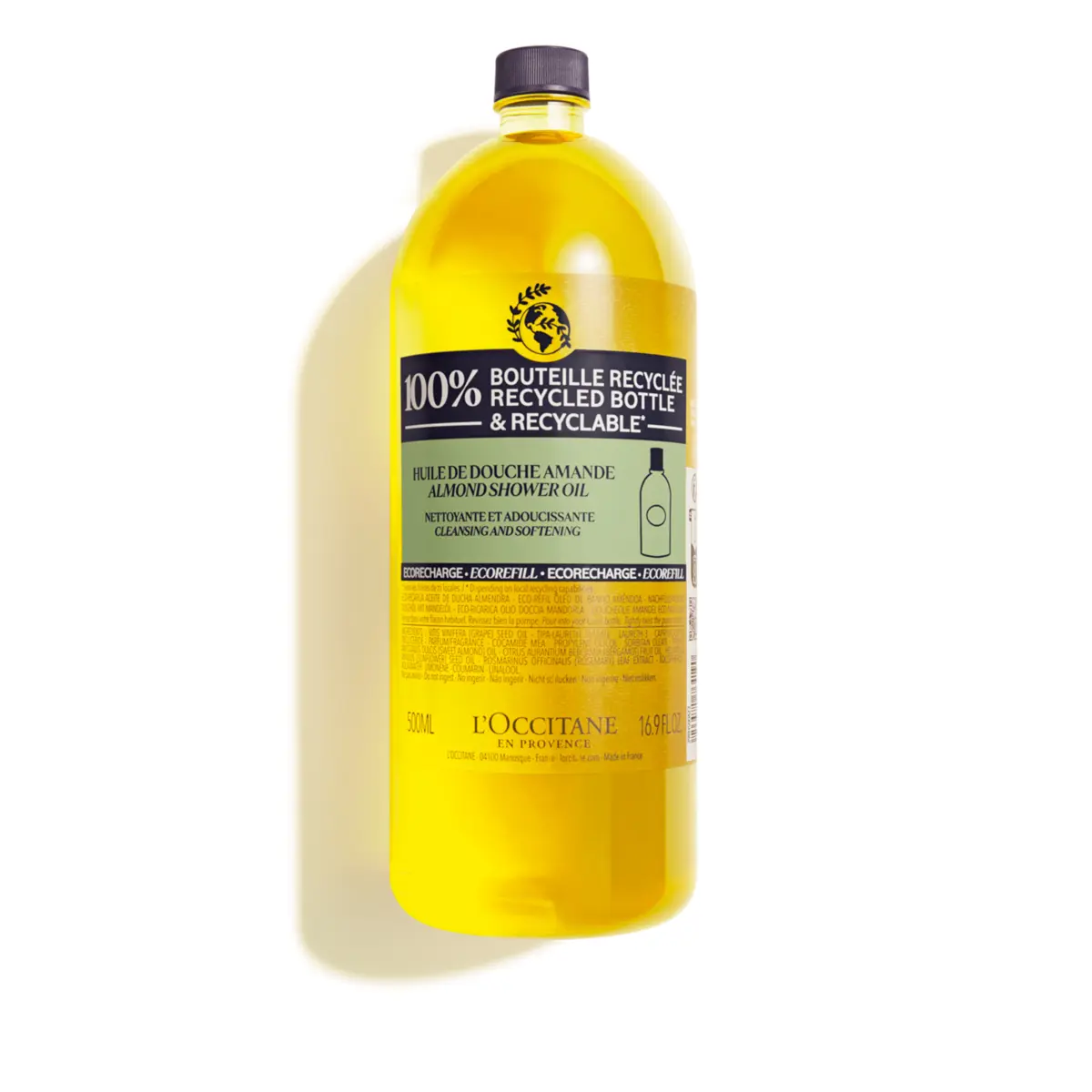L'Occitane En Provence Almond Eco Refill Shower Oil 500 ml