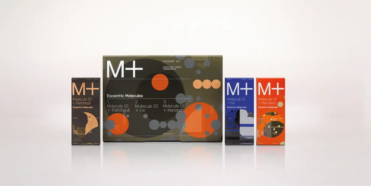 Escentric Molecules M+ Patchouli Iris Mandarin Discovery Set 3 x 2 ml