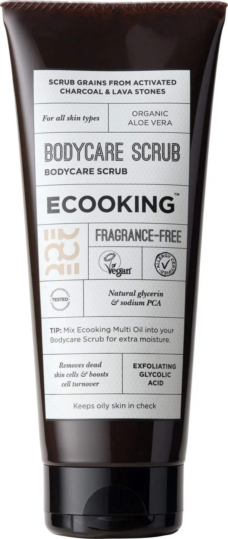 Ecooking Bodycare Scrub Fragrance Free 200 ml