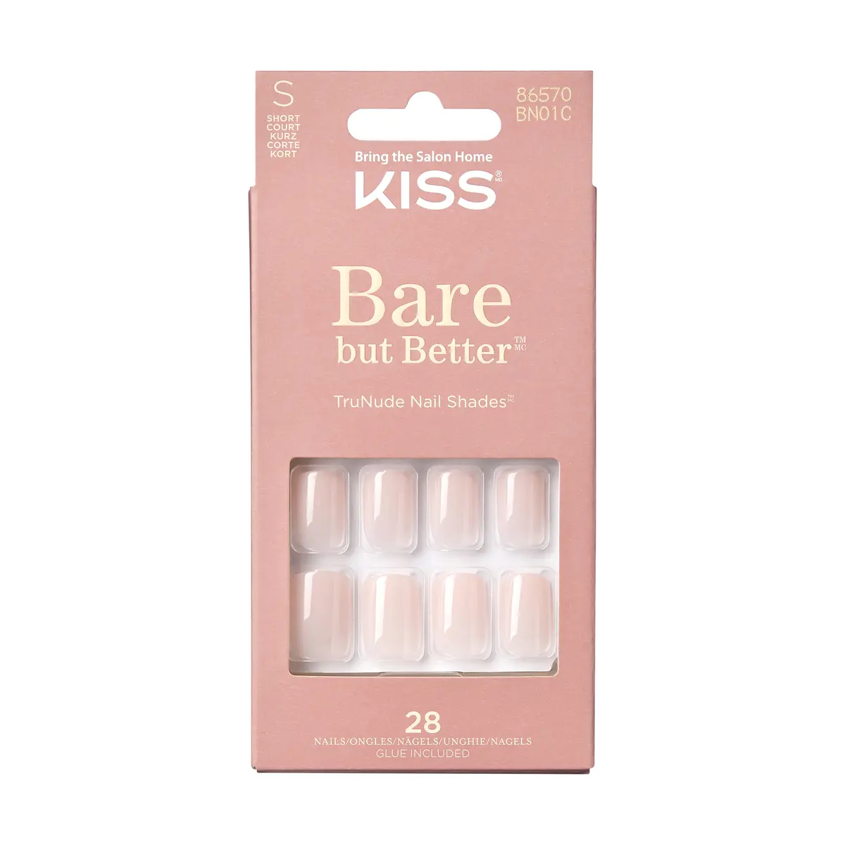 Kiss Bare-But-Better - Nudies 28 pcs