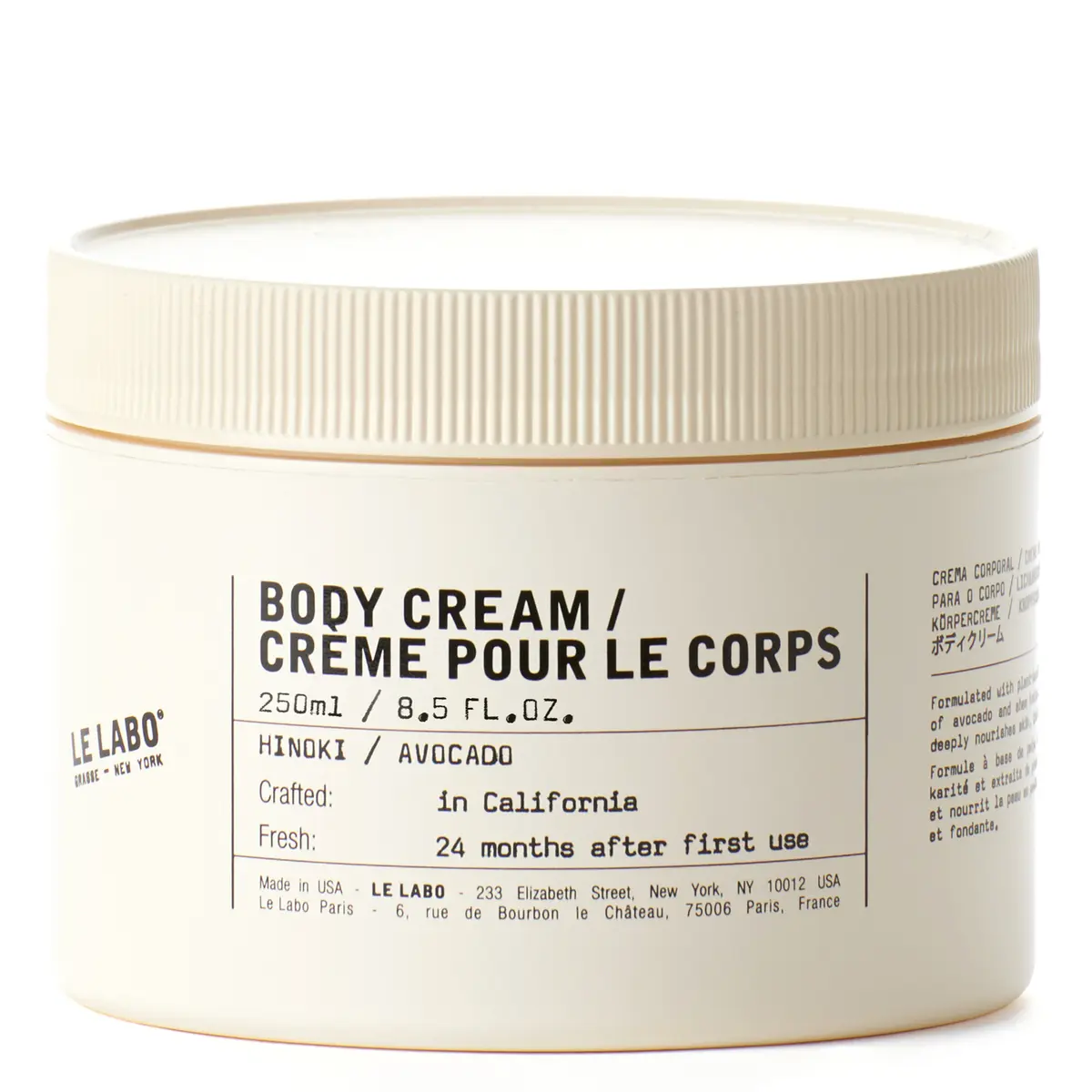 Hinoki / Avocado Body Cream 250 ml